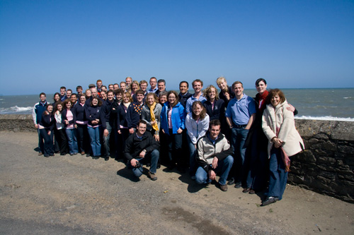 Group shot in wind