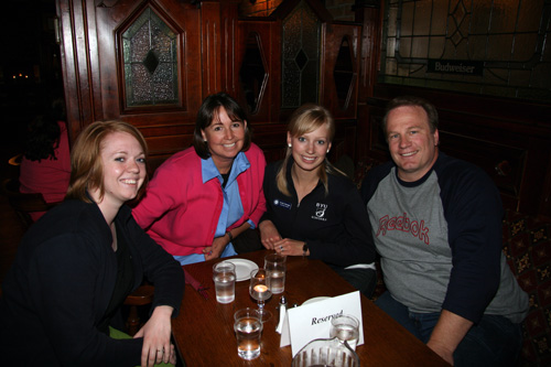 With Emily Savage's parents, Mark & Marianne Egan