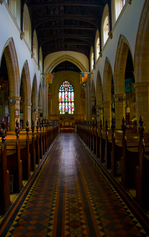 Inside Columb Cathedral