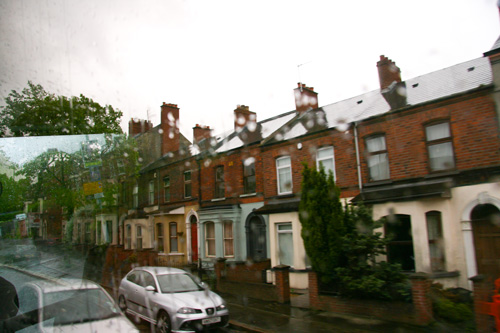 Attached houses--note colors