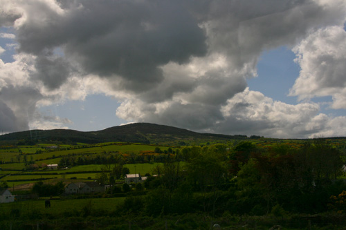 Clouds along the drive