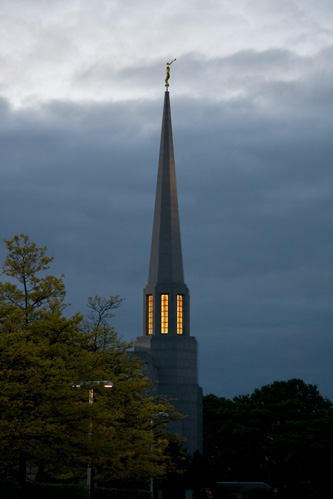 Twilight at Preston Temple