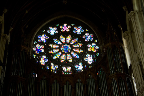 Rose window inside